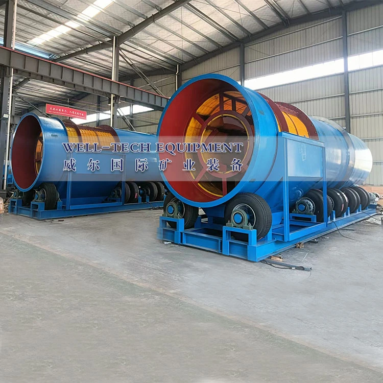 Rotary scrubber for washing kaolin project in China Rotary scrubber for washing kaolin project in China